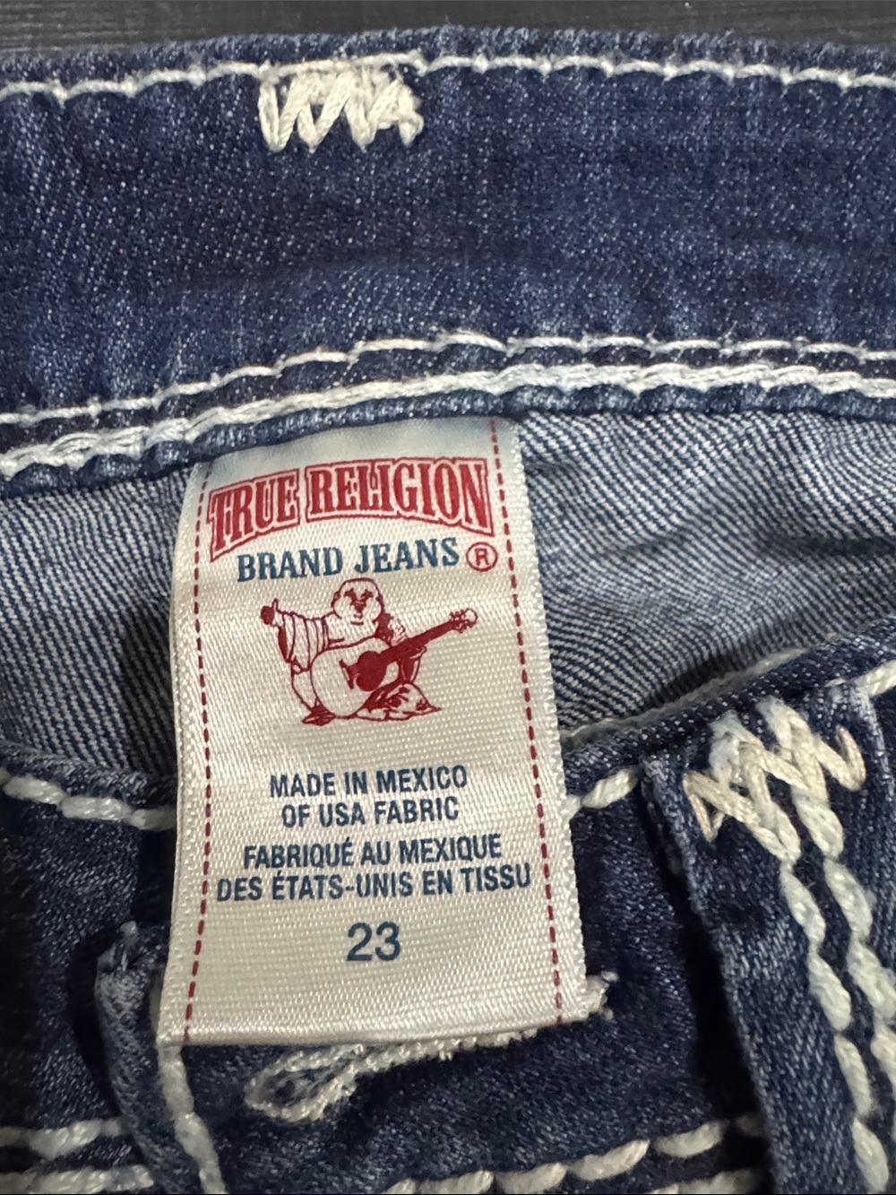 True Religion Women's Straight Leg Jeans in Faded Blue - Picture 2 of 4